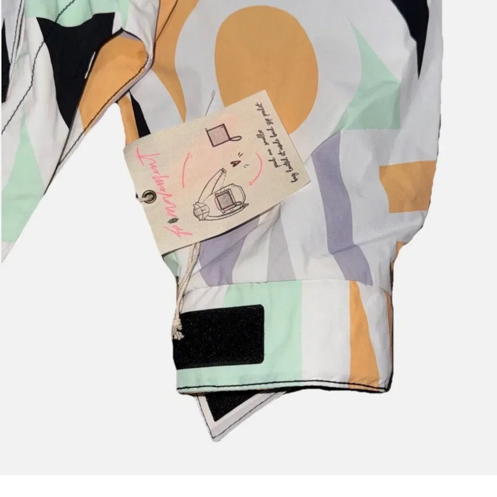 NWT Free People Movement Singin’ In The Rain Printed Packable Jacket